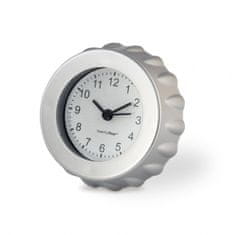 TWM Nástěnné magnetické hodiny s víčkem od piva 8,1 cm stříbrné
