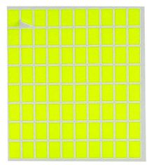 TWM samolepicí etikety 12 x 18 mm papírový obdélník žlutý