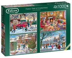TWM Puzzle Family Time at Christmas 4000 dílků 4 dílky