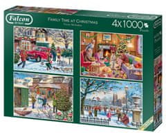 TWM Puzzle Family Time at Christmas 4000 dílků 4 dílky