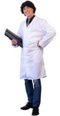 TWM pánská polyesterová zdravotní bunda bílá velikost L
