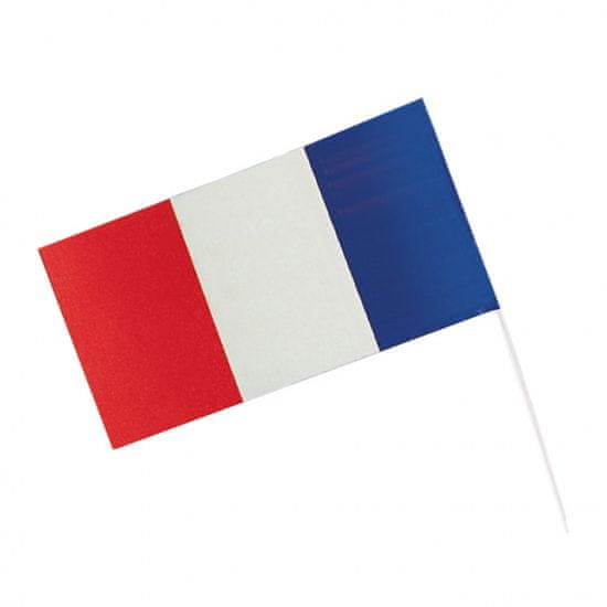 TWM Vlajka Francie 12 x 23 cm, papír červený / bílý / modrý