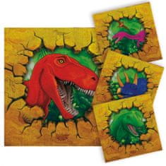 TWM Dino adventure juniorské ubrousky 25 x 25 cm, 19 papírů