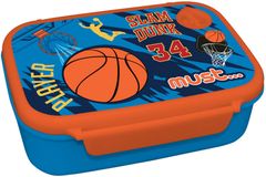 TWM Oranžová / modrá 2dílná basketbalová polypropylenová jídelní souprava