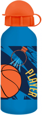 TWM Oranžová / modrá 2dílná basketbalová polypropylenová jídelní souprava