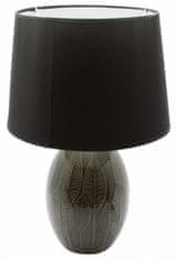 TWM stolní lampa 16,5 x 31,5 cm E27 keramická hnědá/černá