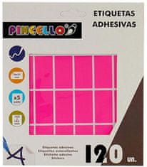 TWM samolepicí štítky 20 x 37 mm, růžový papír
