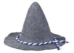 TWM Bavorský klobouk modrý / bílý velký