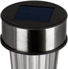 TWM solární lampa 36,5 cm stříbrná led
