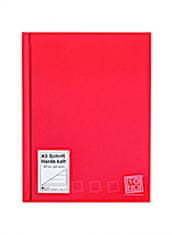 TWM zápisník s tvrdými deskami z červeného papíru A5
