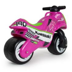 TWM vycházková motorka Kawasaki holčičí 69 x 27,5 x 49 cm růžová / zelená