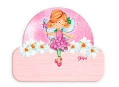 TWM talíř se jménem dívky, balerína-fee, 12 x 17 cm, růžové dřevo