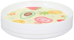 TWM jídelní talíře 18 cm z polypropylenu bílé 4 ks