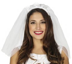 TWM Bílý polyesterový dámský svatební závoj jedné velikosti
