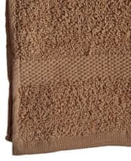 TWM ručník 30 x 50 cm bavlna hnědý