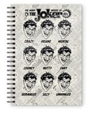 TWM Zápisník DC Comic: Joker 15 x 21 cm bílý karton