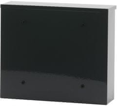 TWM Nástěnná poštovní schránka Granadan 36 x 11 cm, černá ocel