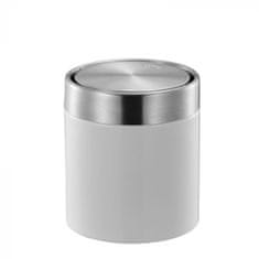 TWM stolní odpad Fandy 12 x 13,8 cm nerezová ocel šedá/bílá