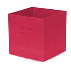 TWM skládací úložný box 31 x 31 cm červený karton