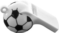 TWM Juniorská fotbalová píšťalka 25 cm černobílá 5 ks