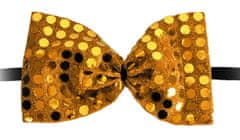 TWM Třpytivý motýlek 12 cm zlatý polyester