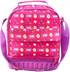 TWM Junior taška na oběd 24 x 20 cm polyester růžová / fialová
