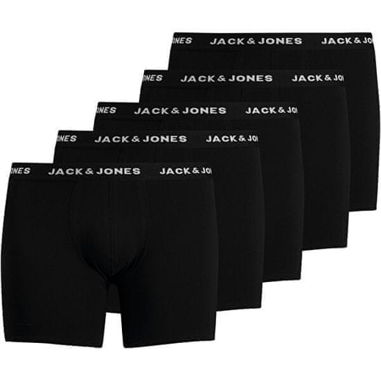Jack&Jones Plus 5 PACK - pánské boxerky JACHUEY 12194944 Black