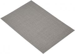 TWM Kovová podložka 30 x 45 cm PVC/polyester šedá