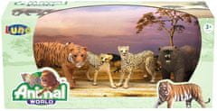 TWM 4dílná herní sada Animal World Jungle junior světle hnědá