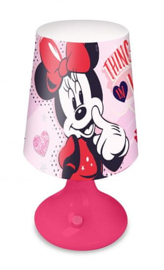 TWM stolní lampa Minnie Mouse 18 cm růžová
