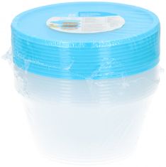 TWM fresh miska 650 ml transparentní / modrá 10 kusů