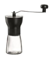 TWM Skleněný mlýnek na kávu Enjoy 20 x 17 cm černý