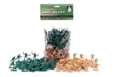 TWM Army Soldier 100 vojáků zelená / hnědá 5 cm