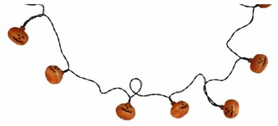 TWM světelný kabel Halloween Pumpkin LED plastový oranžový