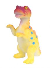 TWM hračka Ceratosaurus 5 cm, guma žlutá / červená