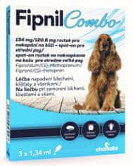 FIPNIL COMBO 134/120.6 mg spot-on Dog M 3x1.34 ml