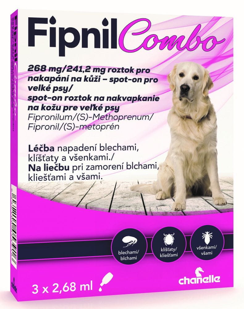 FIPNIL COMBO 268/241.2 mg spot-on Dog L 3x2.68 ml