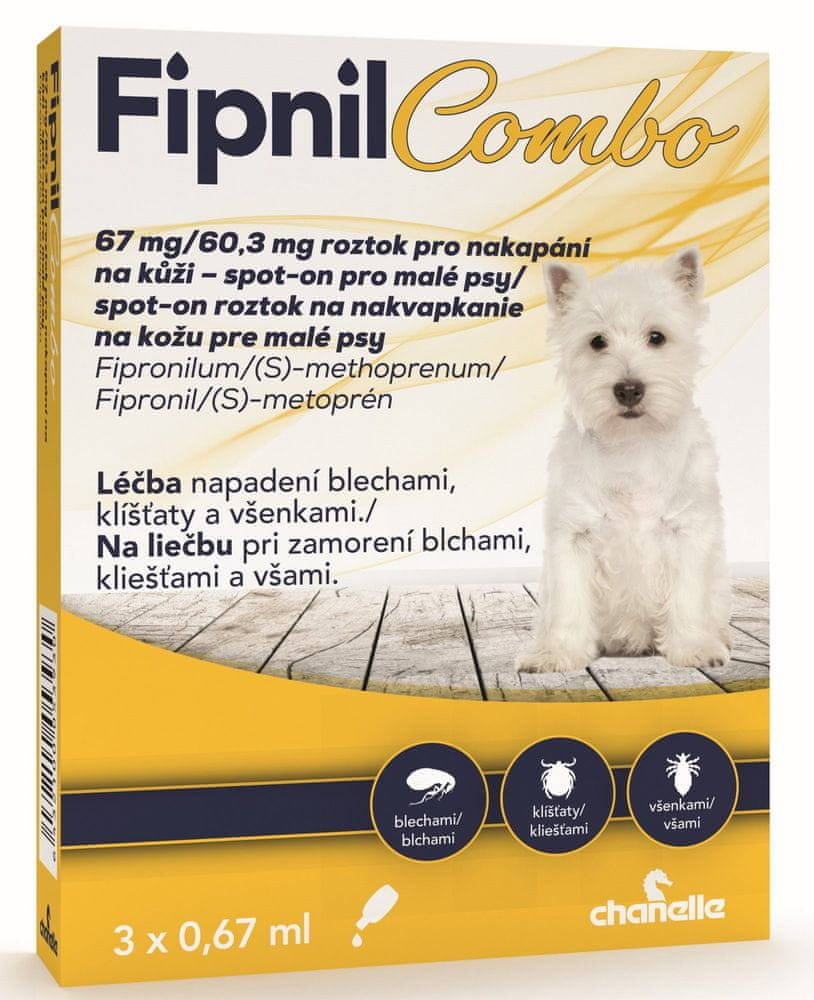 FIPNIL COMBO 67/60.3 mg spot-on Dog S 3x0.67 ml