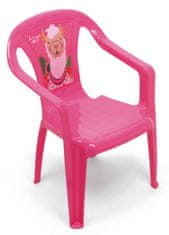 TWM Vysoká židle Lama 51 x 36,5 cm, polypropylen růžová