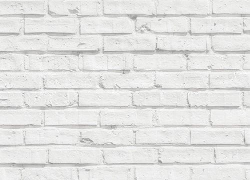 TWM samolepka na zeď Kuchyňský panel Bílé cihly 47x65cm PVC bílá