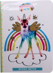 TWM Zápisník Rainbow Pets jelen 17 x 12 cm bílý 9 dílů