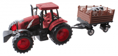 TWM Playset Junior traktor 34 cm červený, 2 díly