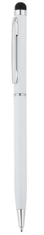 TWM 13,6 cm hliníkové dotykové pero v bílé barvě