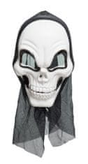 TWM obličejová maska Lebka PVC černobílá jednorozměrná