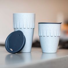 TWM Connect hrnek na kávu 400 ml termoplast šedý