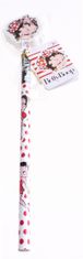 TWM Tužka Betty Boop s červenou tečkovanou gumou