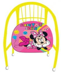 TWM vysoká židle Minnie Mouse Girls 36 cm žluto-růžová ocel