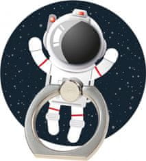 TWM telefonní prsten astronaut junior 4,5 x 3,2 cm stříbrný kov
