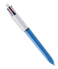 TWM 4-barevné kuličkové pero 1 mm modrá / bílá