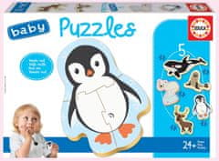 Educa Baby puzzle Polární zvířata 5v1 (3-5 dílků)